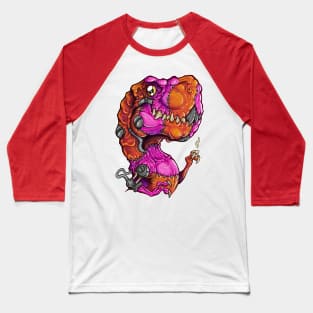 Frankenstein's T.Rex with a cup of coffee Baseball T-Shirt